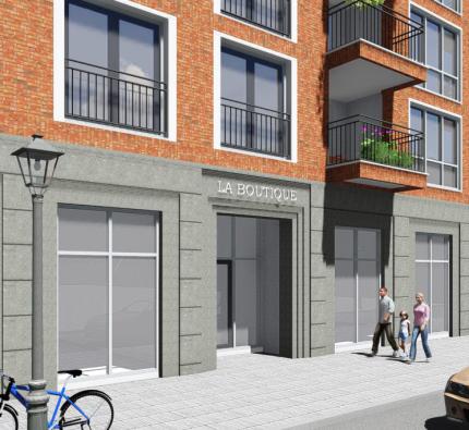 Meebouwen aan 84 appartementen La Boutique voor Noordersluis